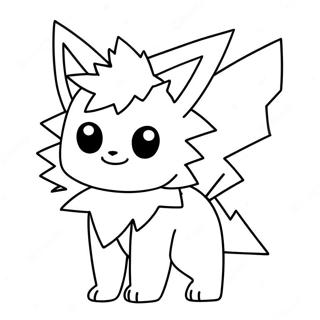 Jolteon Páginas Para Colorear