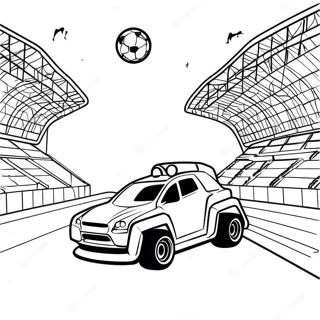 Pagina Para Colorear Del Campo De Futbol De Rocket League 57106-12496