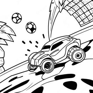 Pagina Para Colorear De Celebracion De Gol De Rocket League 57108-12504