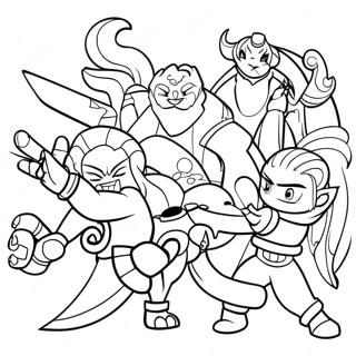 Pagina Para Colorear De Epica Batalla De Equipo De League Of Legends 57208 12525