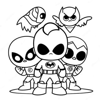 Pagina Para Colorear Del Equipo De Teen Titans Go 58654-12831