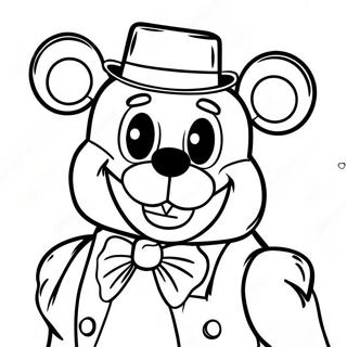 Pagina Para Colorear De Freddy Fazbear Sonriendo 59406-13010