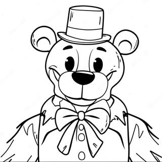 Pagina Para Colorear De Freddy Fazbear Sonriendo 59406-13011