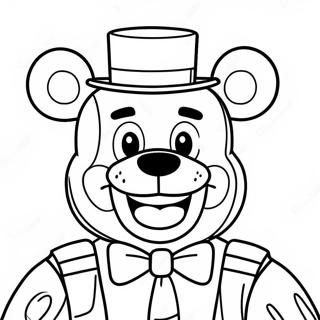 Pagina Para Colorear De Freddy Fazbear Sonriendo 59406-13012