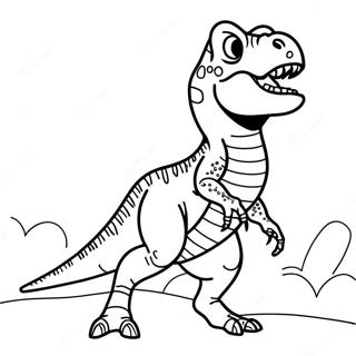 Pagina Para Colorear De T Rex Rugiendo En Jurassic Park 59585-13051