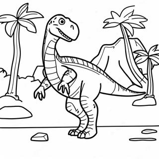 Pagina Para Colorear De Velociraptor Cazando En Jurassic Park 59586-13053