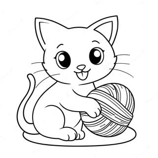 Gatito Páginas Para Colorear