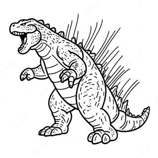 Godzilla Páginas Para Colorear