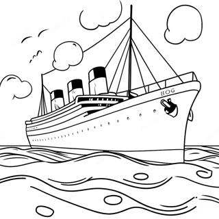 Titanic Páginas Para Colorear