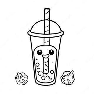 Té Boba Páginas Para Colorear