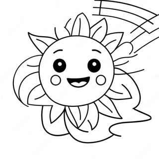 Pagina Para Colorear Del Sol Con Arcoiris 60953 13384