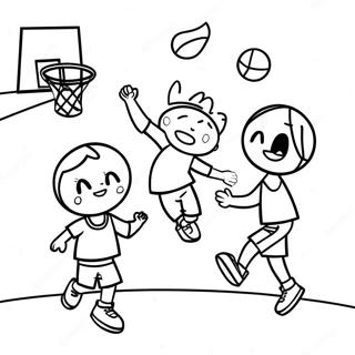 Baloncesto Páginas Para Colorear