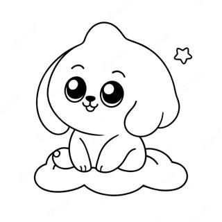 Beanie Boo Dormilon En Una Nube Pagina Para Colorear 63530-14084