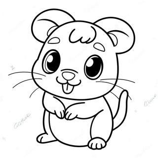 Hamster Colorido De Littlest Pet Shop Pagina Para Colorear 63891 14174
