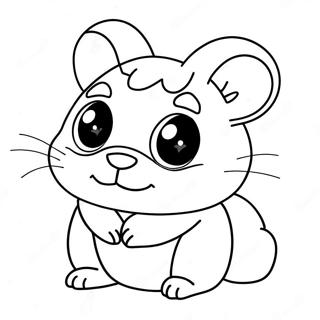 Hamster Colorido De Littlest Pet Shop Pagina Para Colorear 63891-14176