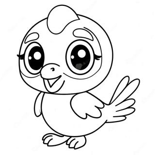 Pajaro Encantador De Littlest Pet Shop Pagina Para Colorear 63893 14183