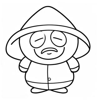 Pagina Para Colorear De Cartman Con Una Expresion Divertida 64619-13748