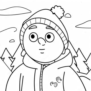 Pagina Para Colorear De Stan Marsh En Una Escena Nevada 64620-13750