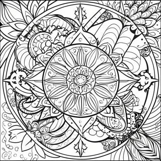 Pagina Para Colorear De Mandalas Geometricos Creativos 65077 13424