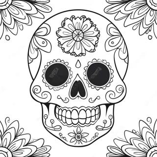 Día De Los Muertos Páginas Para Colorear