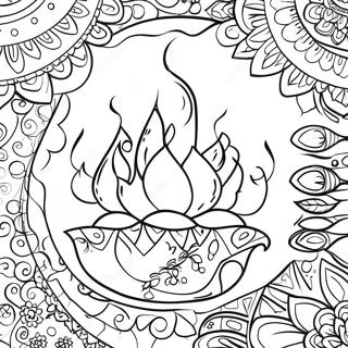 Pagina Para Colorear Del Festival De Diwali 66449-14527