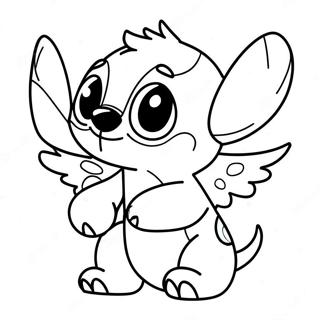 Pagina Para Colorear De Stitch Y Angel 66630-14567