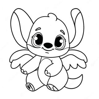 Pagina Para Colorear De Stitch Y Angel Lindo 66631-14570