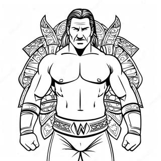 Pagina Para Colorear Wwe Intrincada 67527-14766