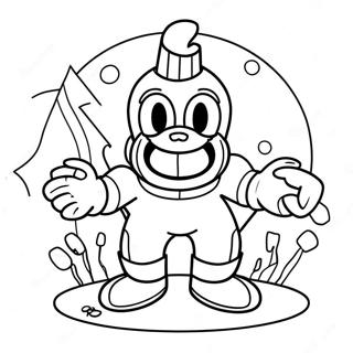 Pagina Para Colorear De La Batalla Contra El Jefe De Cuphead 68409-14978