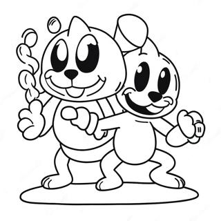 Pagina Para Colorear De La Batalla Contra El Jefe De Cuphead 68409-14979