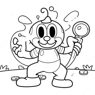 Pagina Para Colorear De La Batalla Contra El Jefe De Cuphead 68409-14980