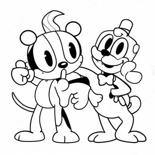 Pagina Para Colorear De Cuphead Con Amigos 68410-14981