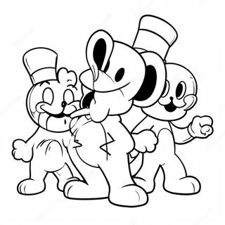 Pagina Para Colorear De Cuphead Con Amigos 68410-14982