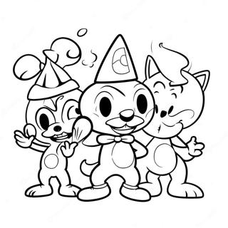 Pagina Para Colorear De Cuphead Con Amigos 68410-14984