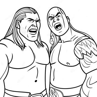 Pagina Para Colorear Del Combate Vibrante De Campeonato De Wwe 70048-15342