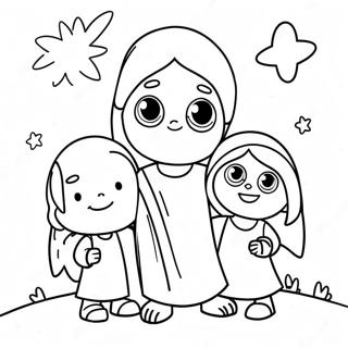 Pagina Para Colorear De Jesus Con Ninos 70500-15444