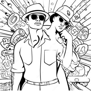 Pagina Para Colorear De Etiquetas De Graffiti De Gangster Geniales 71404-15639