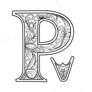 Pagina Para Colorear La Letra P Orgullosa 71578 15674