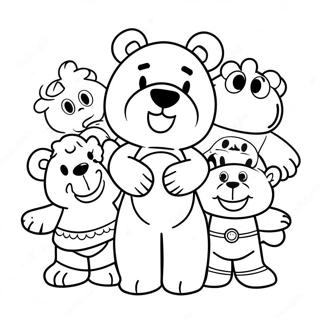 Pagina Para Colorear De Huggy Wuggy Con Amigos 71985-15842