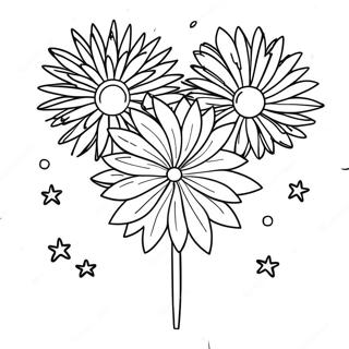 Pagina Para Colorear De Celebracion De Fuegos Artificiales 72035-15882