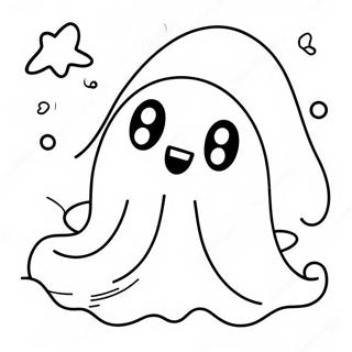 Pagina Para Colorear De Fantasma Kawaii Espeluznante 72133-15946