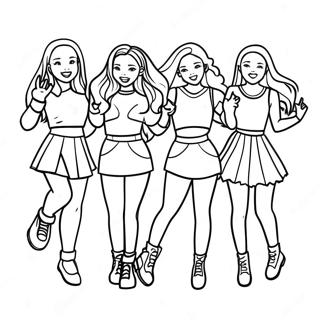 Pagina Para Colorear De Los Miembros De Blackpink Bailando 72543-16269