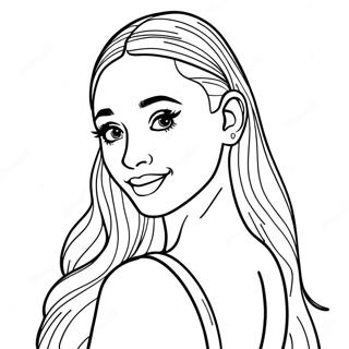 Ariana Grande Páginas Para Colorear