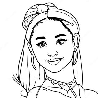 Pagina Para Colorear De Ariana Grande 72619-16327