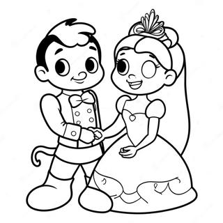 Pagina Para Colorear De Parejas Adorables De Disney 72983-16612