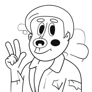 Pagina Para Colorear De Un Personaje Sarcastico Ingenioso 73088 16697