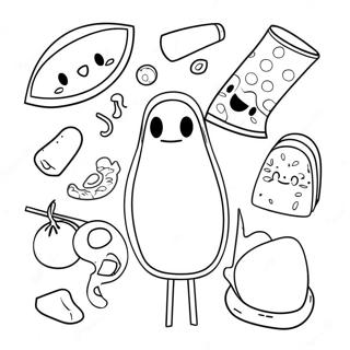 Pagina Para Colorear De Objetos Coloridos De Bfdi 73216-16800