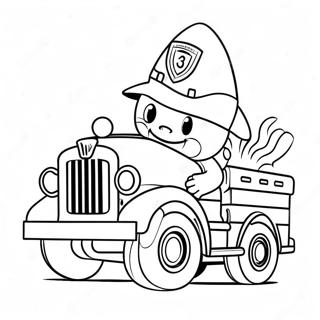 Pagina Para Colorear De Marshall Bonito Con Camion De Bomberos 73266-16829