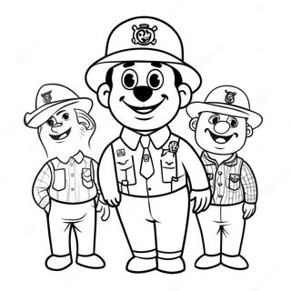 Pagina Para Colorear De Marshall Feliz Con Amigos 73268-16838