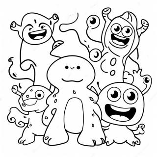 Pagina Para Colorear De Goo Jit Zu Monstruos Coloridos 73446-16977